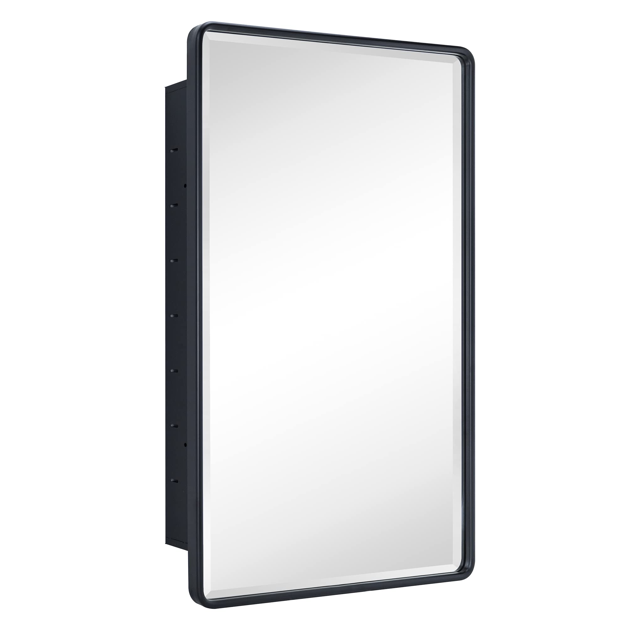 Recessed Rectangular Metal Framed Bathroom Medicine Cabinets with Mirror