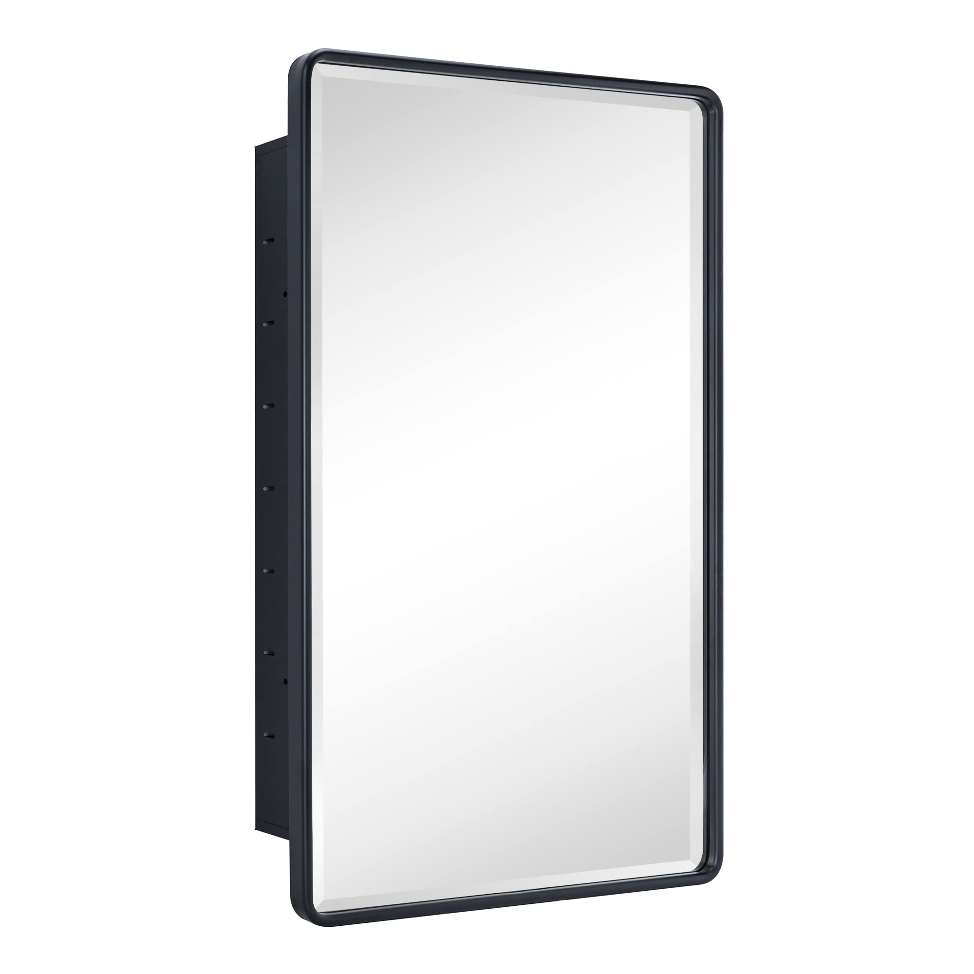 Recessed Rectangular Metal Framed Bathroom Medicine Cabinets with Mirror