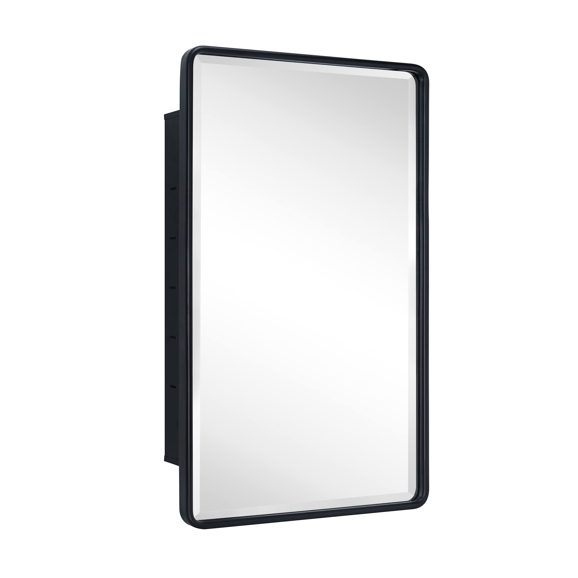 Recessed Rectangular Metal Framed Bathroom Medicine Cabinets with Mirror