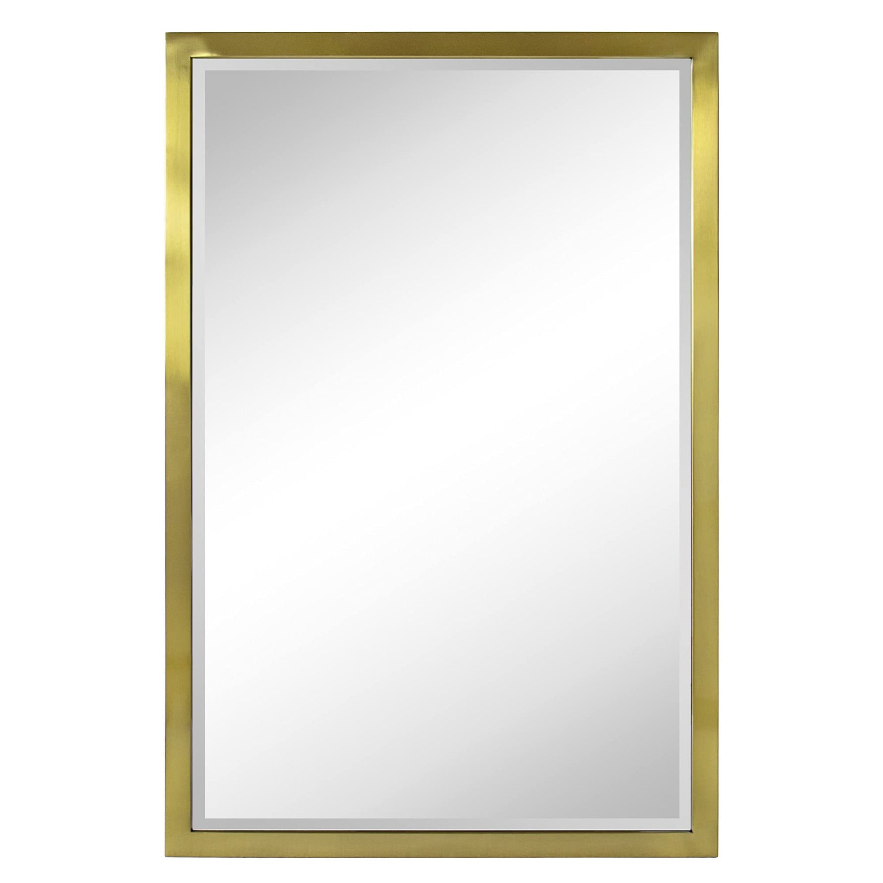 Rectangular Metal Framed Recessed Bathroom Medicine Cabinet with Mirror