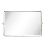 Rectangular Metal Framed Pivot Wall Mounted Bathroom Vanity Mirror