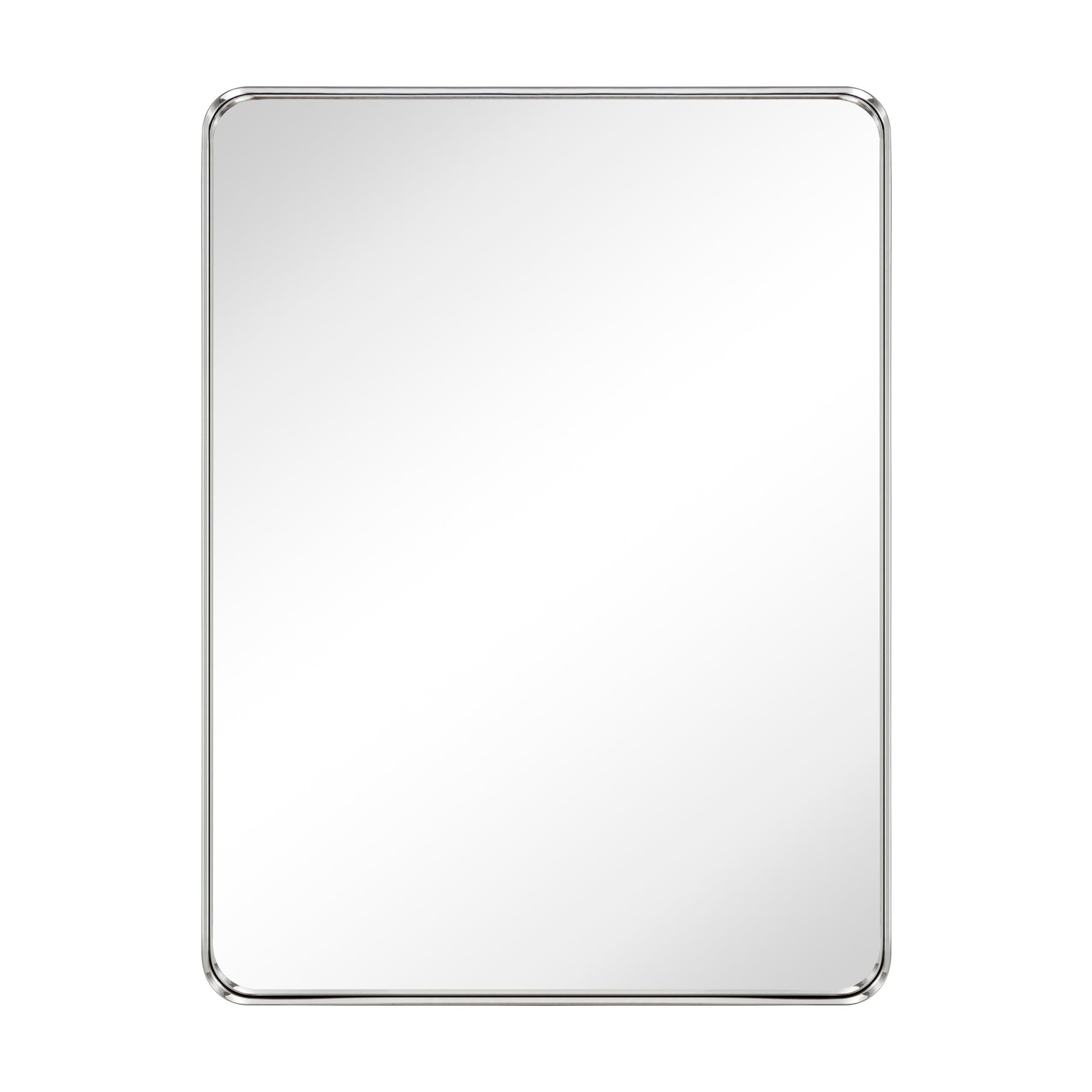 Rectangular Metal Framed Wall Mounted Bathroom Vanity Mirror