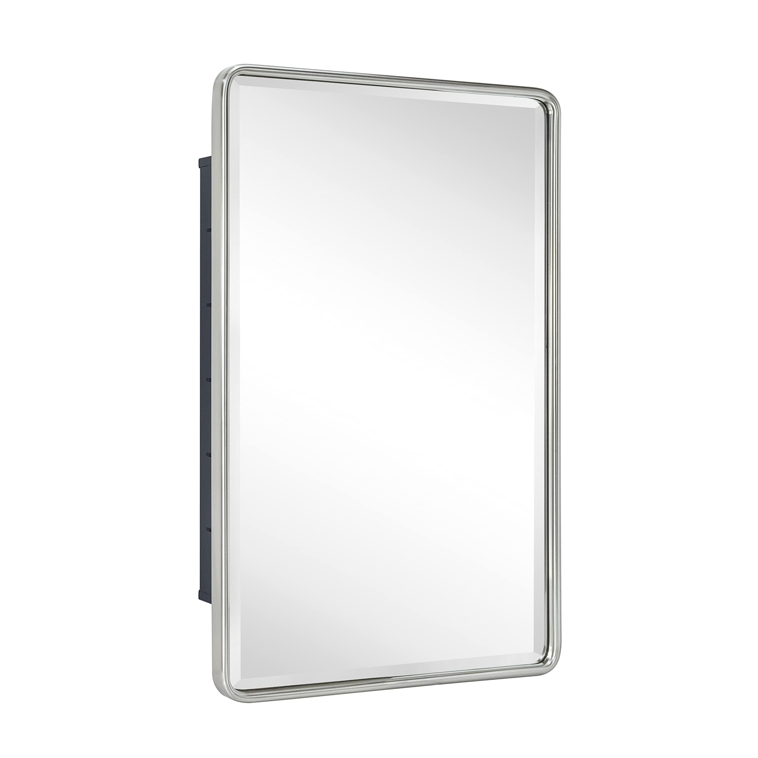 Recessed Rectangular Metal Framed Bathroom Medicine Cabinets with Mirror