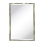Rectangular Metal Framed Recessed Bathroom Medicine Cabinet with Mirror