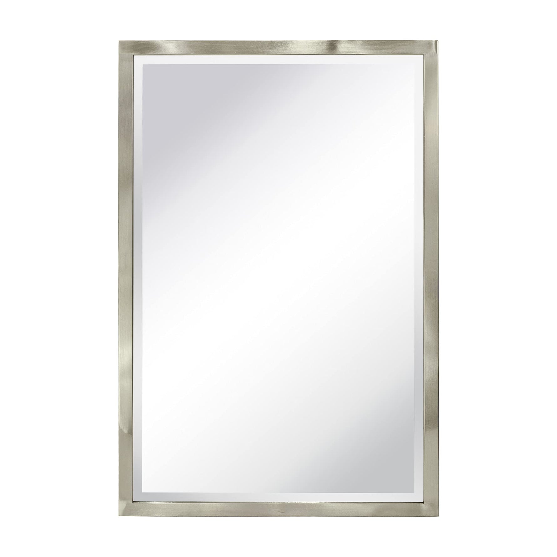 Rectangular Metal Framed Recessed Bathroom Medicine Cabinet with Mirror