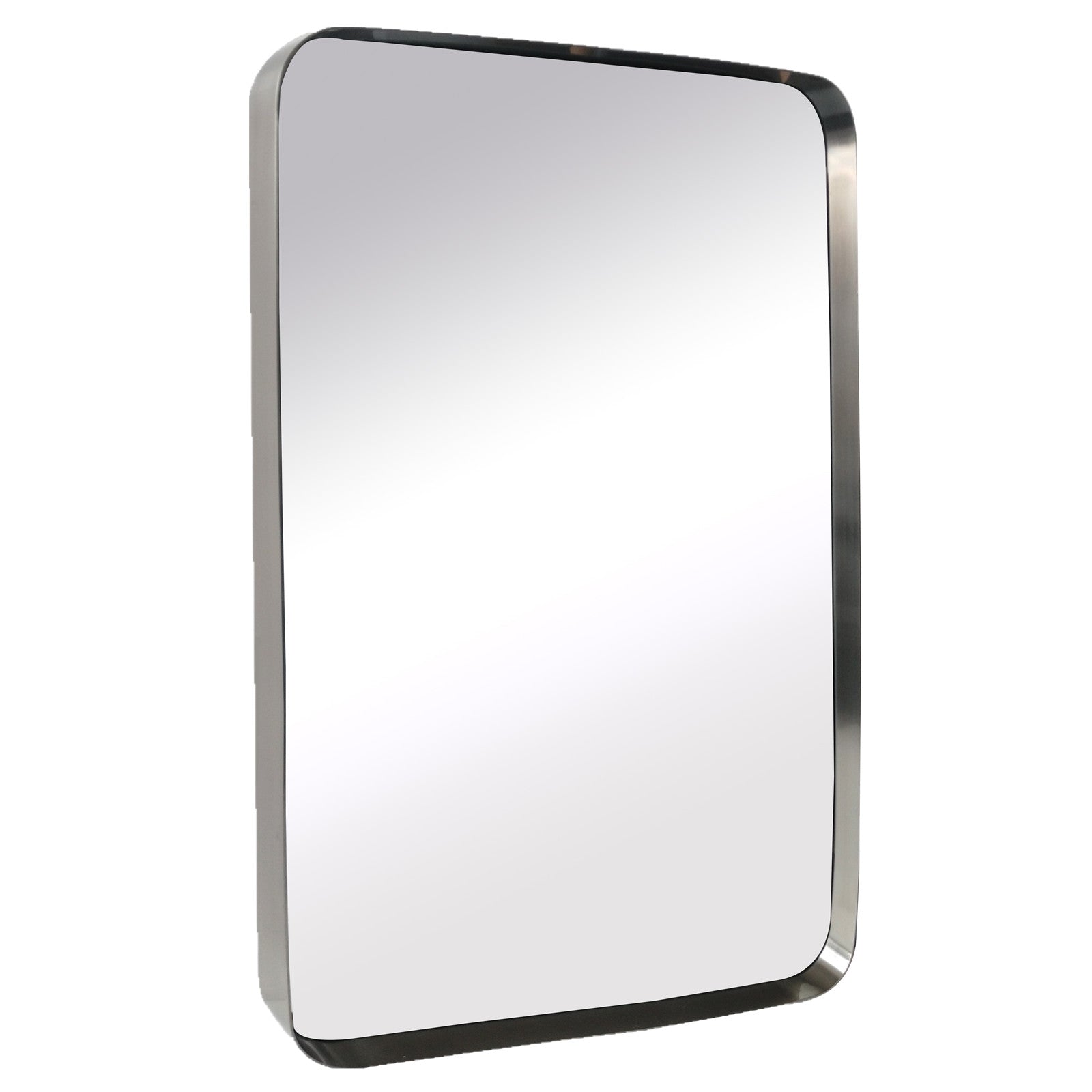 Rectangular Metal Framed Wall Mounted Bathroom Vanity Mirror