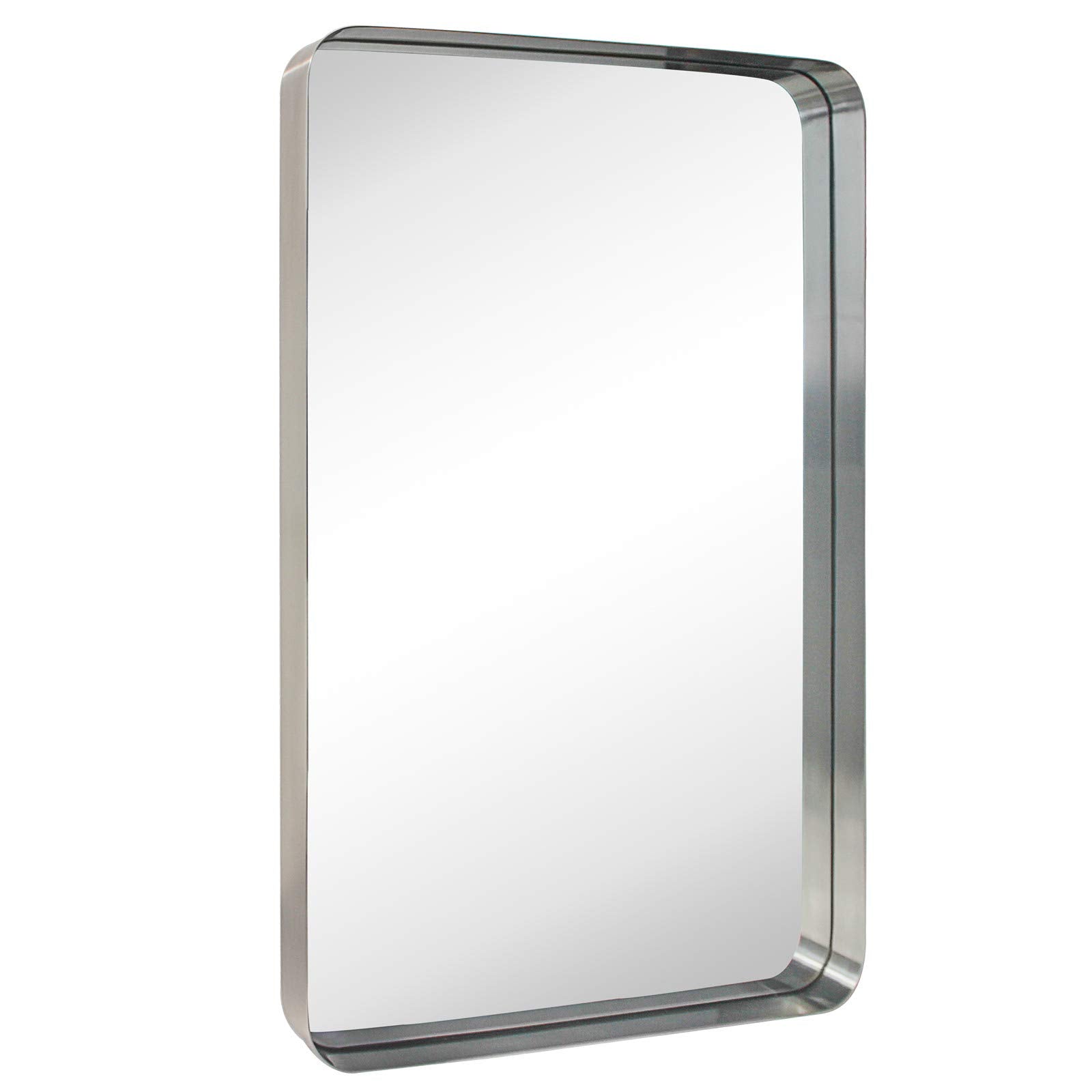 Rectangular Metal Framed Wall Mounted Bathroom Vanity Mirror