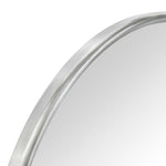 Round Stainless Steel Framed Pivoting Wall Mounted Bathroom Vanity Mirror