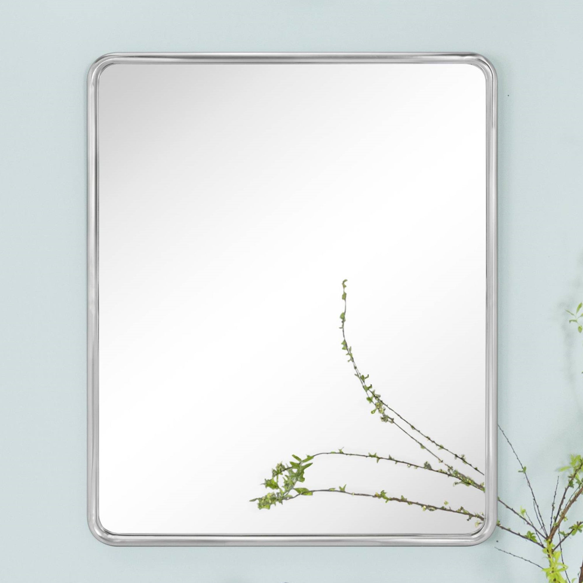 Rectangle Framed Wall Mounted Bathroom Vanity Mirror