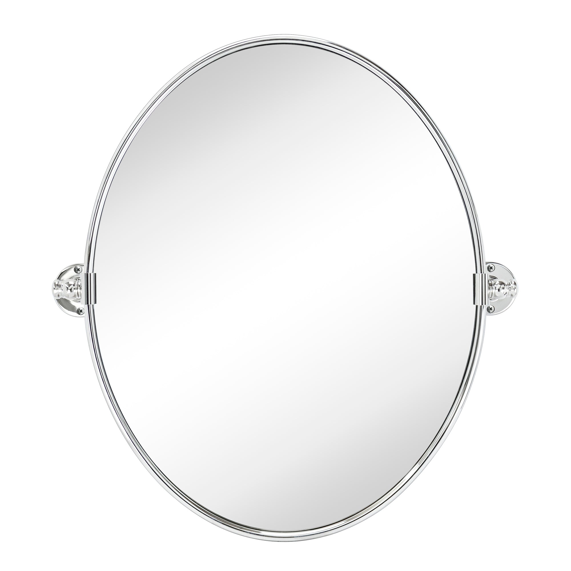  Pivot Oval Metal Framed Wall Mounted Bathroom Vanity Mirror