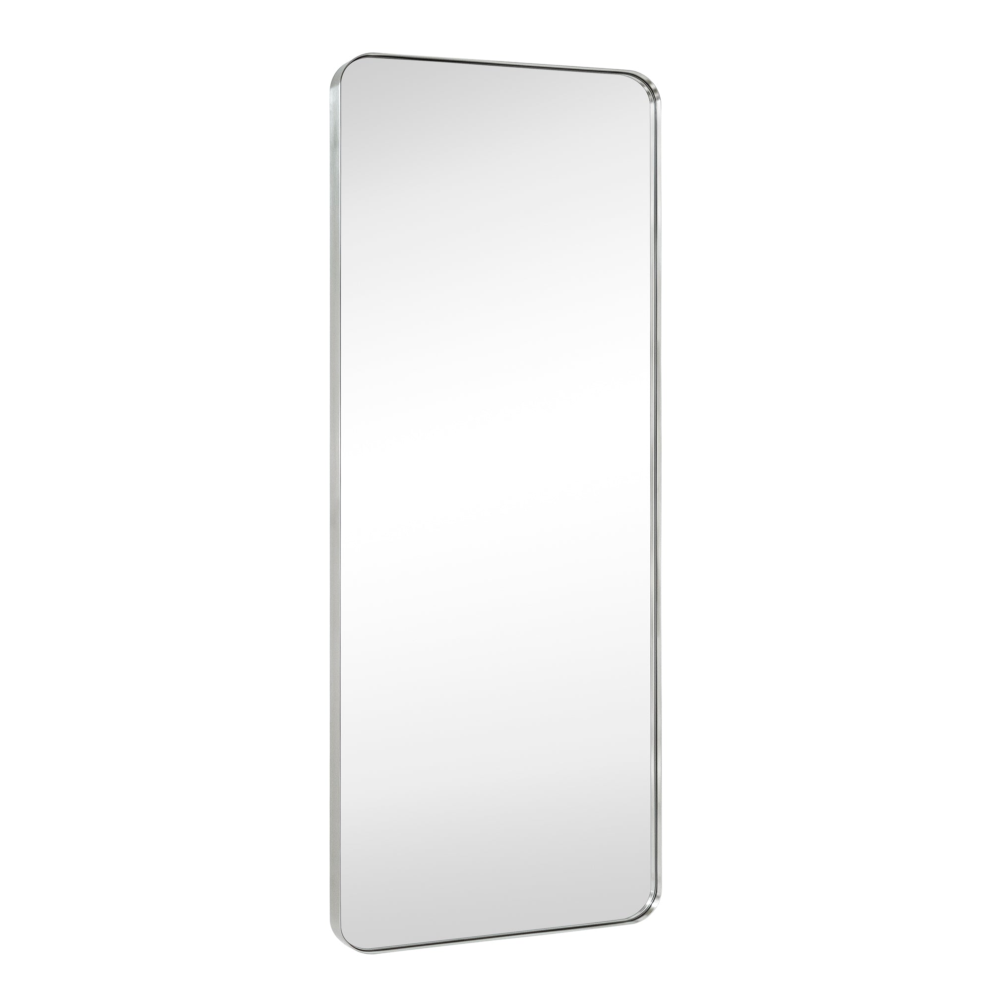 Rectangular Stainless Steel Metal Framed Wall Mounted Bathroom Vanity Mirror