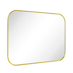 Rounded Rectangular Framed Wall Mounted Bathroom Vanity Mirror