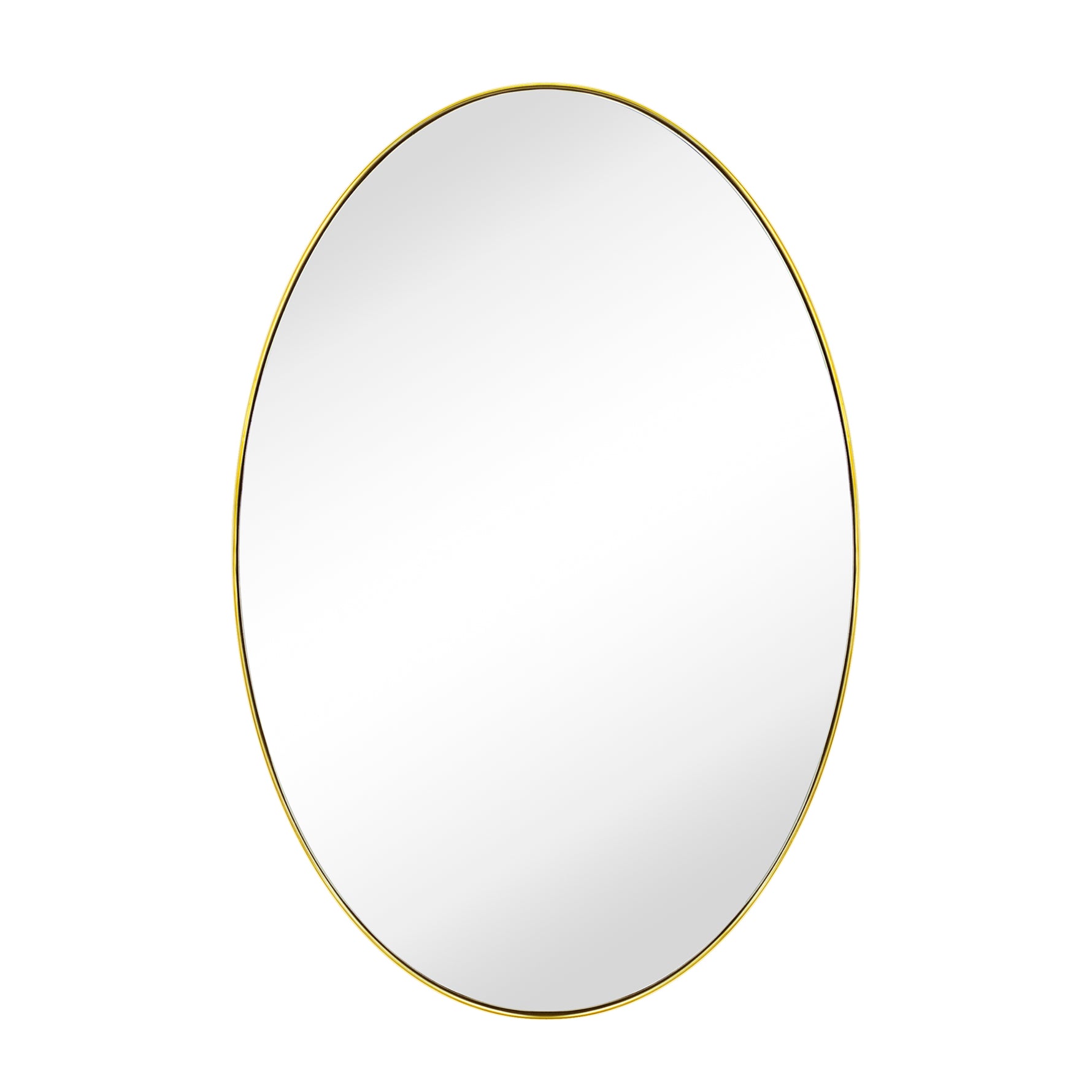 Oval Stainless Steel Framed Wall Mounted Bathroom Vanity Mirror