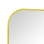 Rounded Rectangular Framed Wall Mounted Bathroom Vanity Mirror