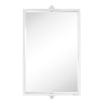 Pivot Rectangular Metal Framed Horizontal Wall Mount Bathroom Vanity Mirror