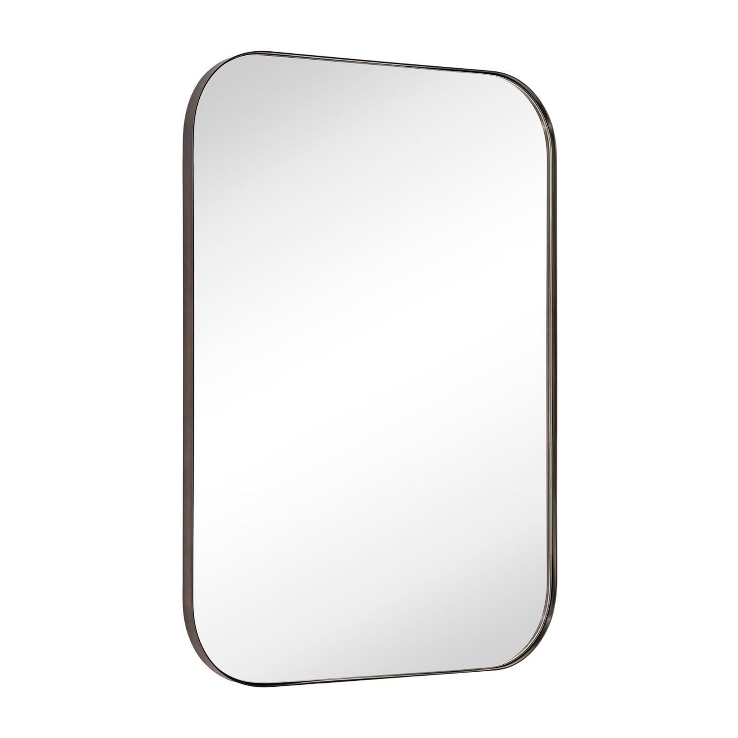 Bellara Mid-Century Rectangle Large Wall Mirrors with Rounded Corners