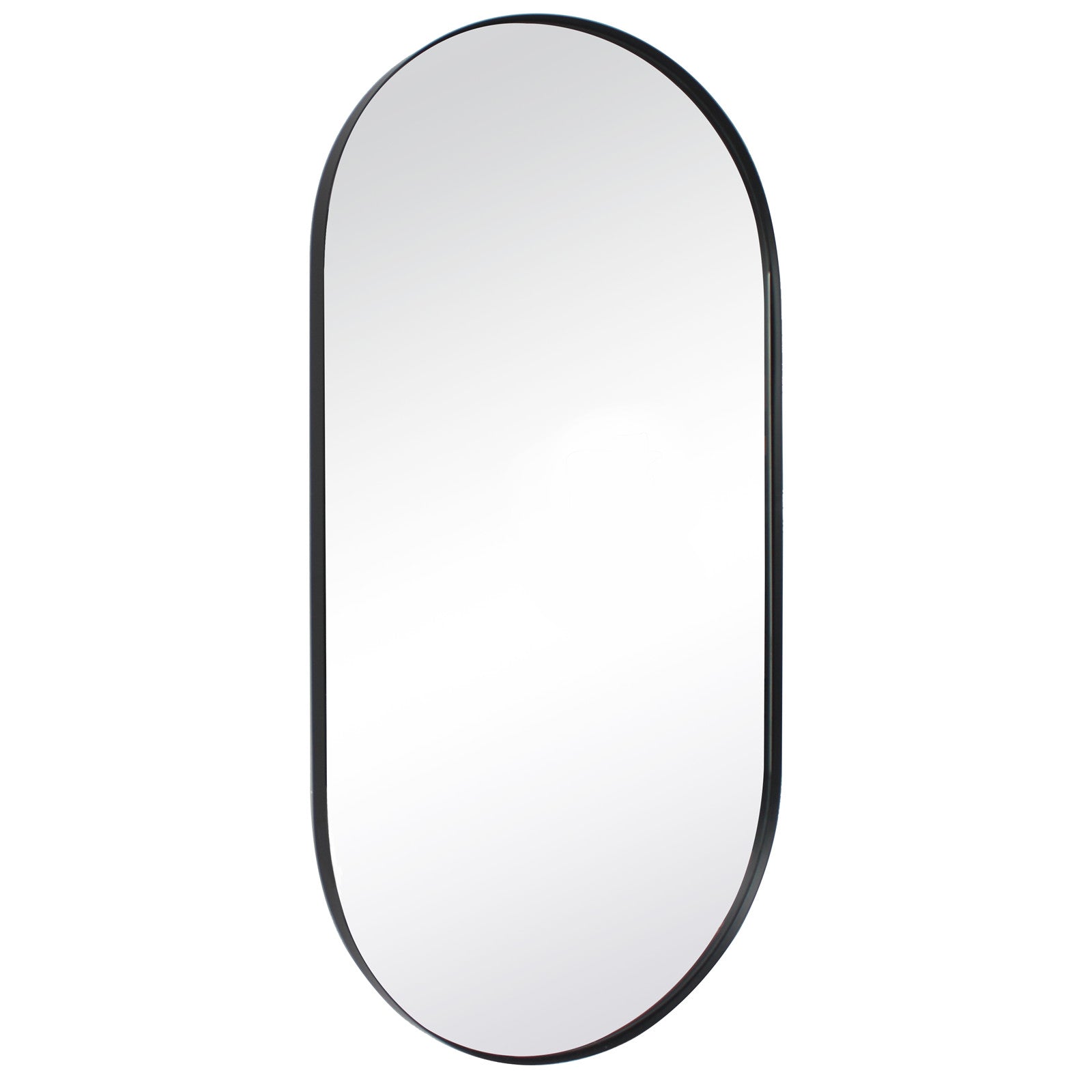 Oval Metal Framed Wall Mounted Bathroom Vanity Mirror