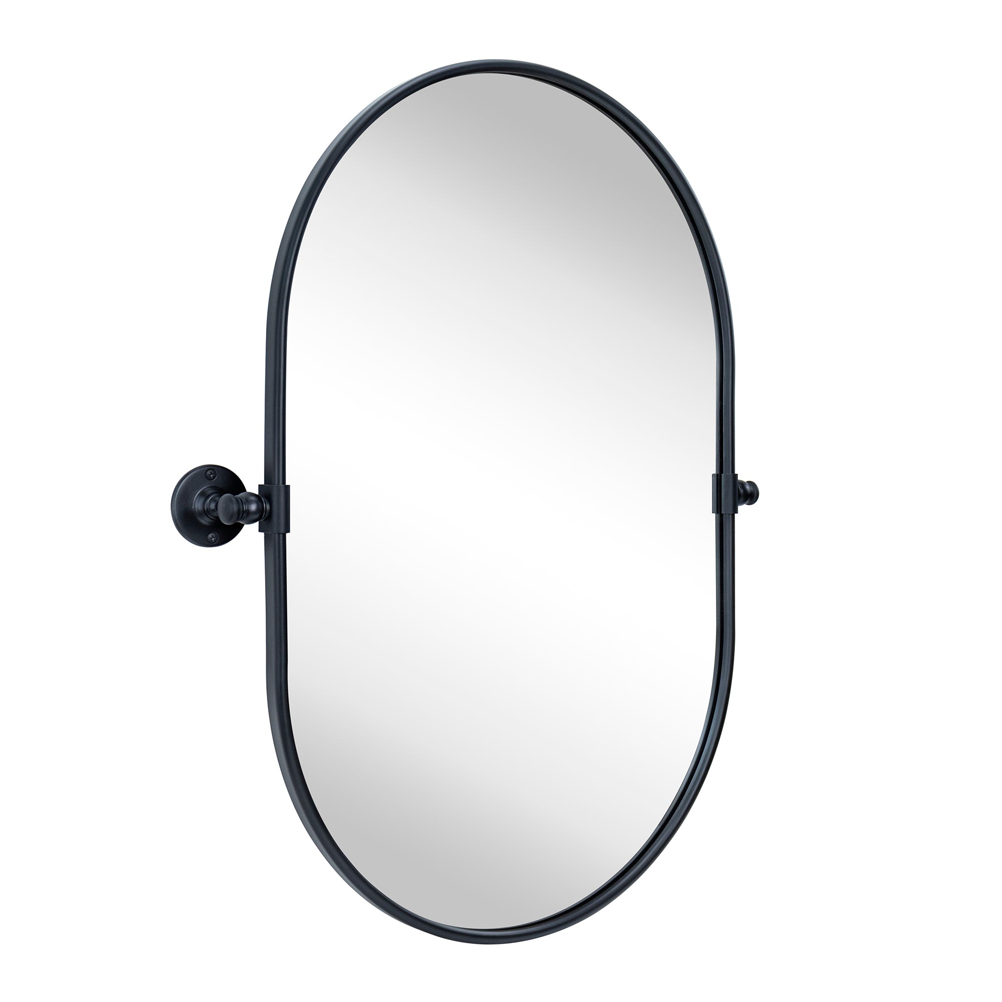 Pill Oval Metal Framed Tilting Wall Mounted Bathroom Vanity Mirror