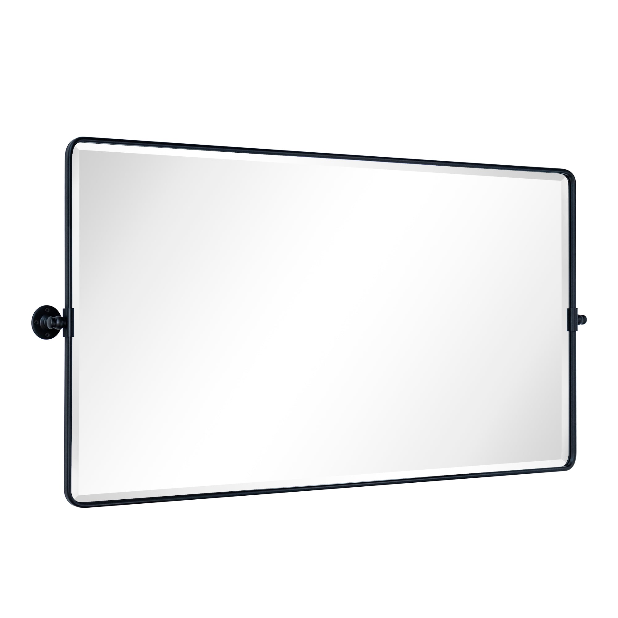 Rectangular Metal Framed Pivot Wall Mounted Bathroom Vanity Mirror