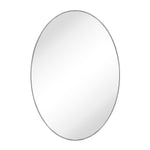 Oval Stainless Steel Framed Wall Mounted Bathroom Vanity Mirror