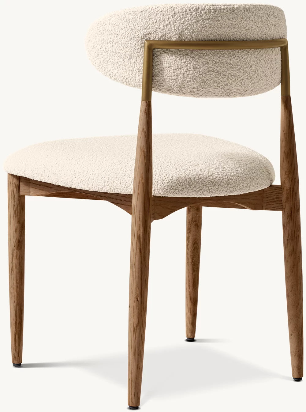 Dining Chair, solid Amercian oak legs and metal