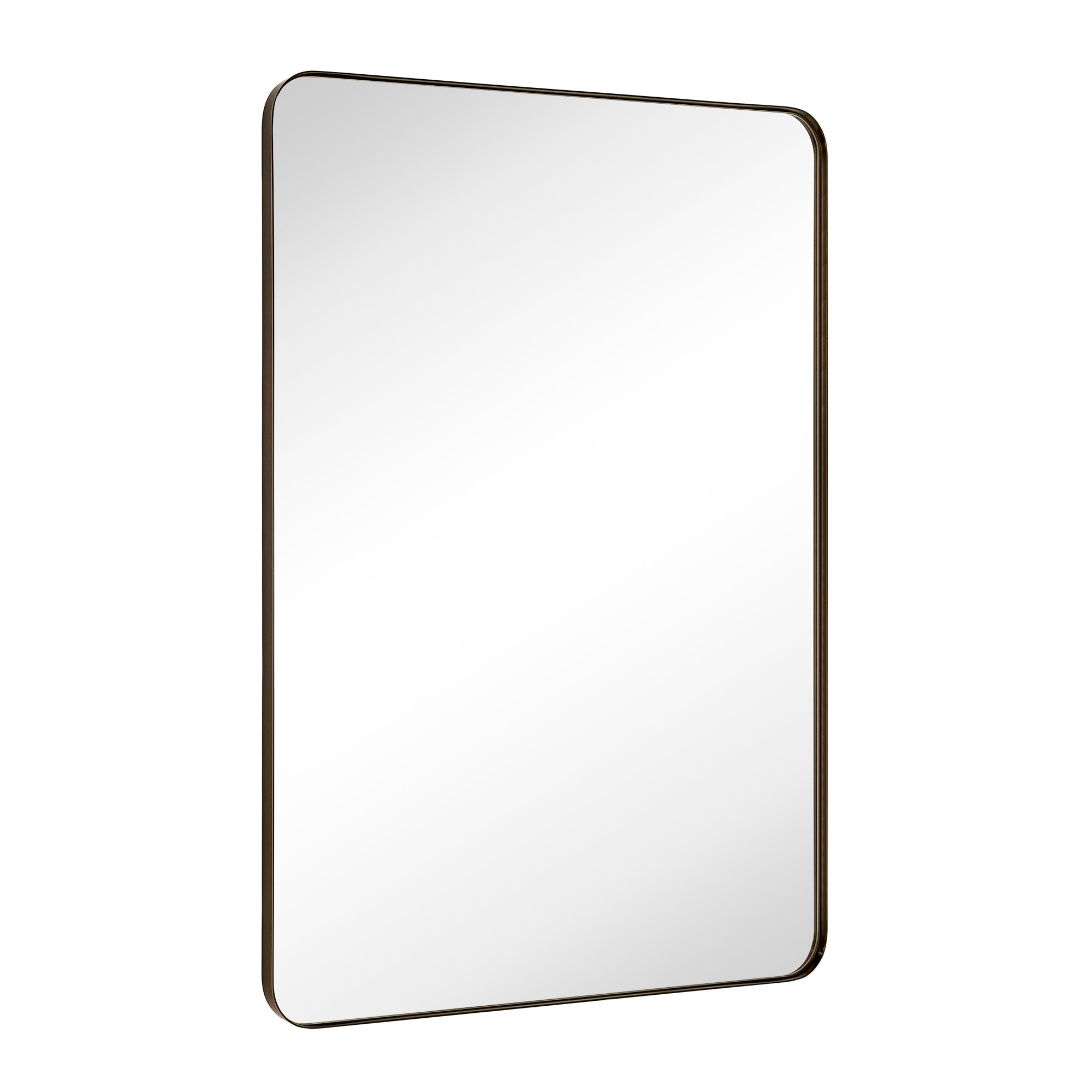 Rectangular Stainless Steel Metal Framed Wall Mounted Bathroom Vanity Mirror