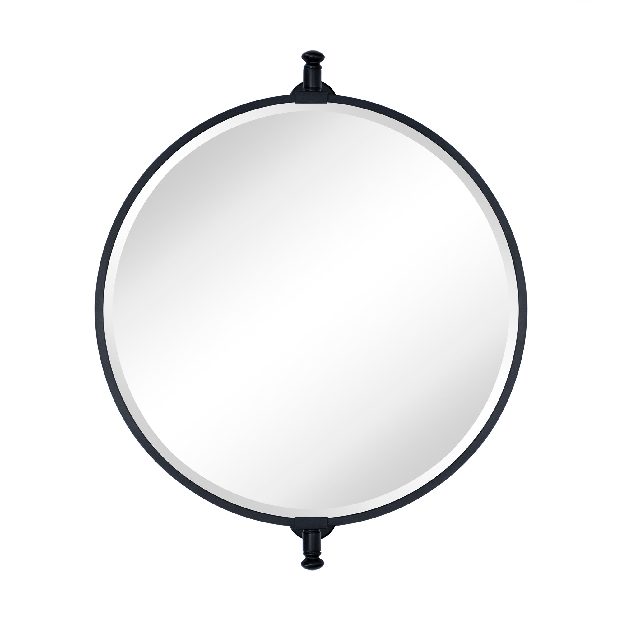 Round Metal Framed Tilting Ivot-N-View Wall Mounted Bathroom Vanity Mirror