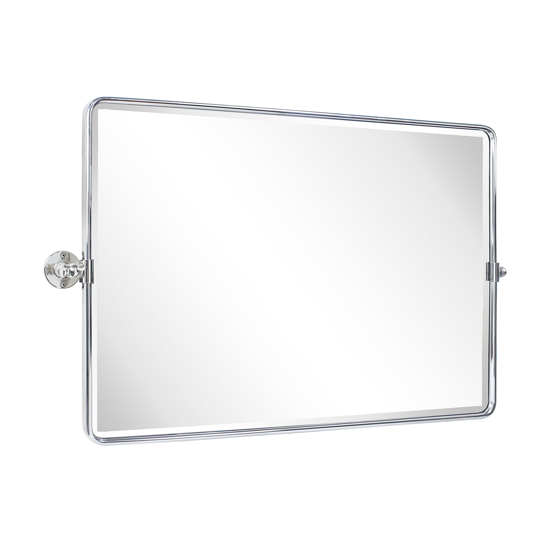 Rectangular Metal Framed Pivot Wall Mounted Bathroom Vanity Mirror