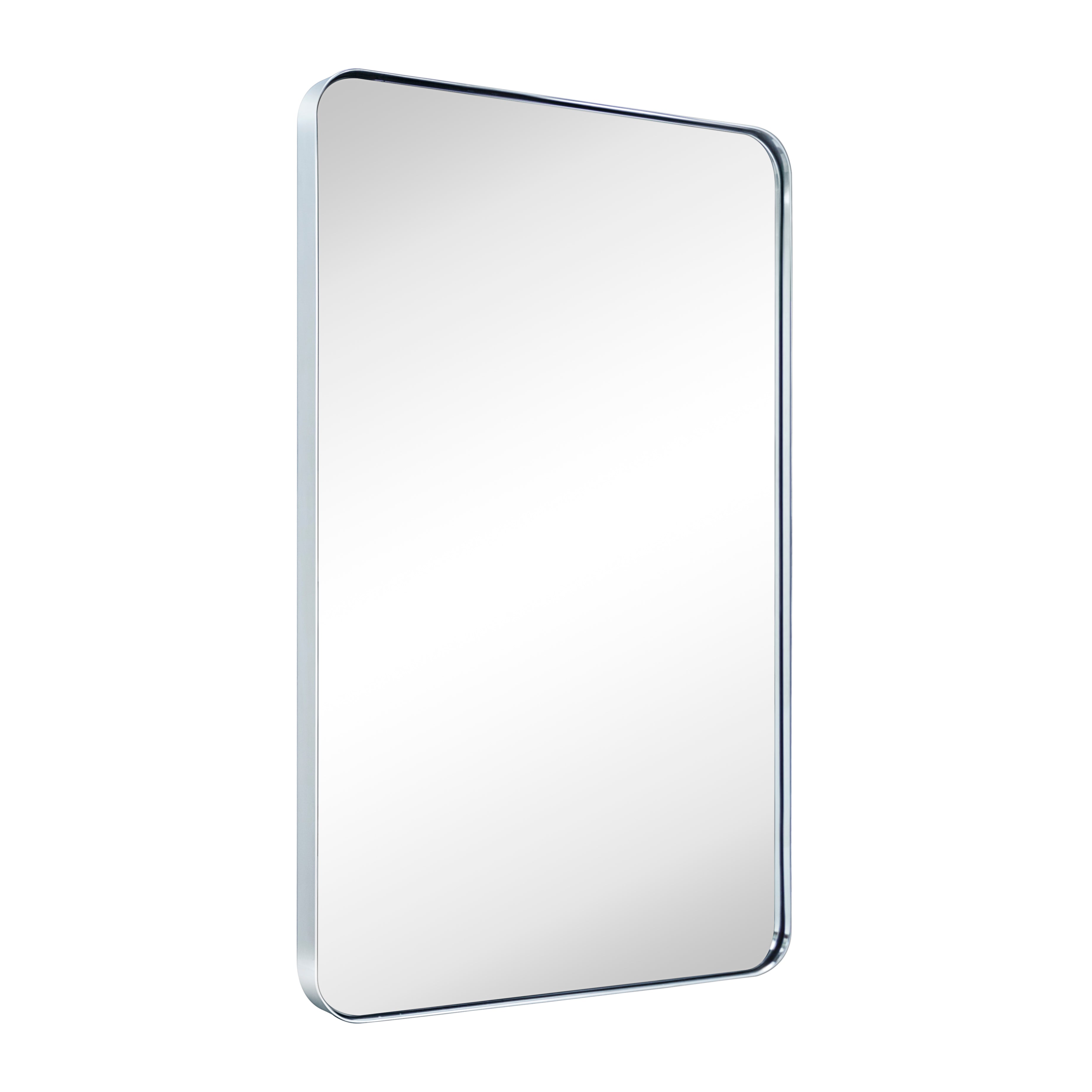 Rectangular Stainless Steel Metal Framed Wall Mounted Bathroom Vanity Mirror