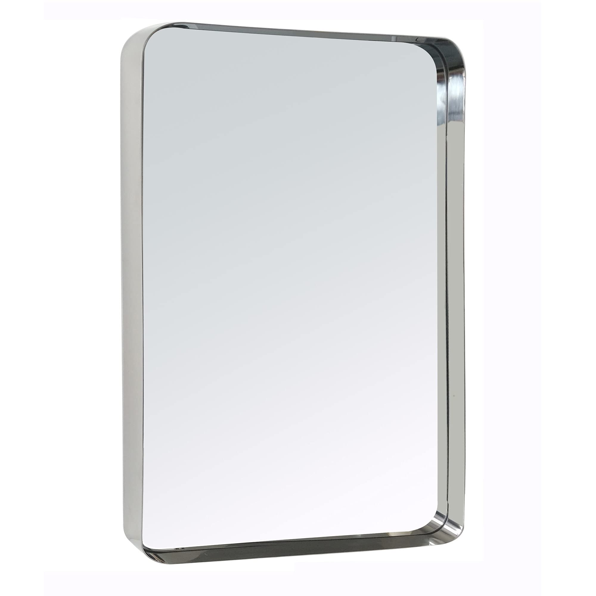 Rectangular Metal Framed Wall Mounted Bathroom Vanity Mirror