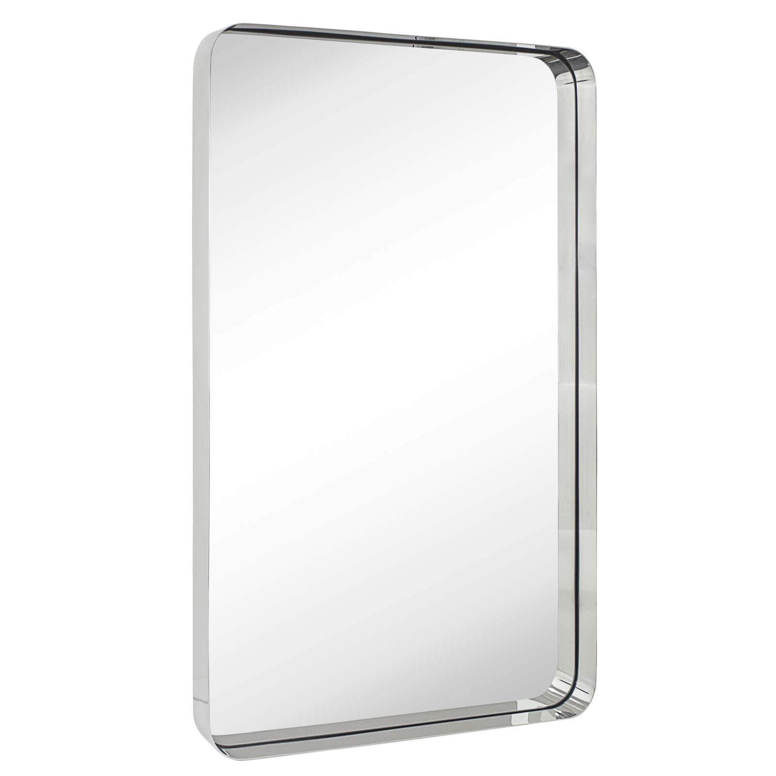 Rectangular Metal Framed Wall Mounted Bathroom Vanity Mirror