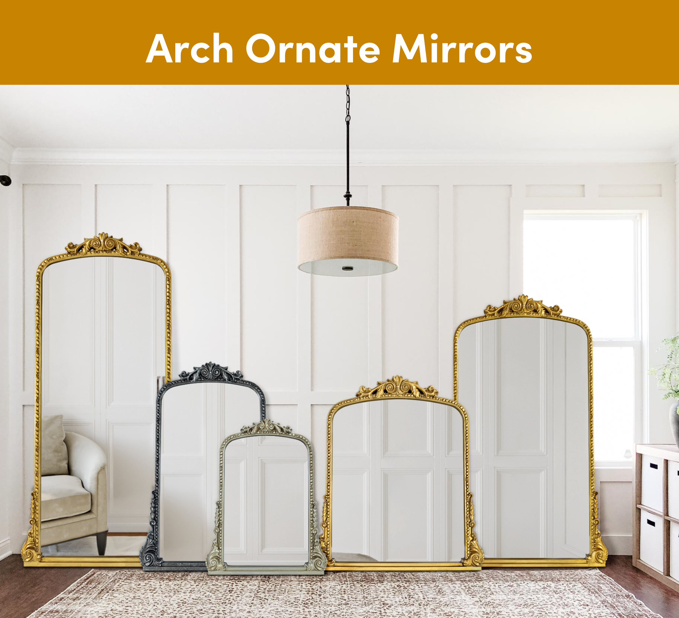 arch ornate mirror