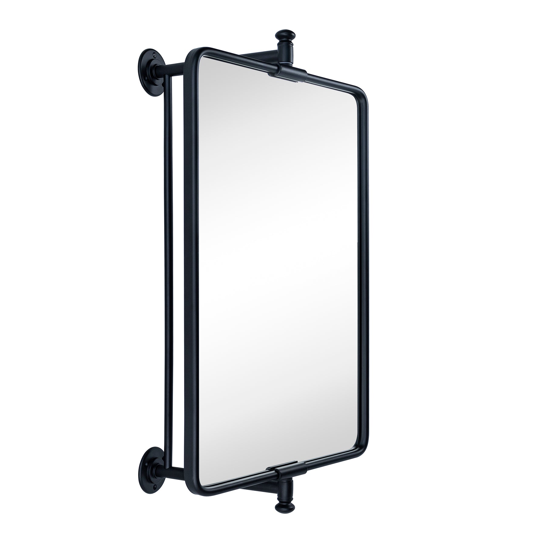 Rectangular Metal Framed Wall Mounted Bathroom Vanity Mirror